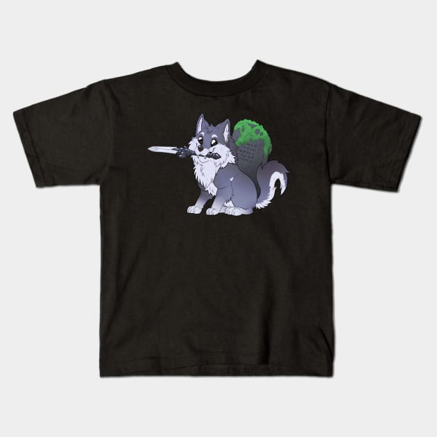 Sword doggo - Sif Kids T-Shirt by Grethe_B